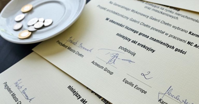Wmurowano kamień węgielny pod budowę Galerii Chełm